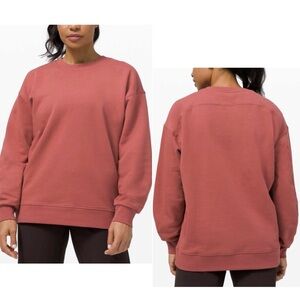 Flawed* Lululemon Perfectly Oversized Crew in Soft Cranberry Womens Size M